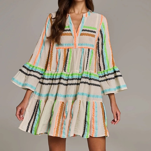 Devotion Twins Embroidered Ella Tunic Dress